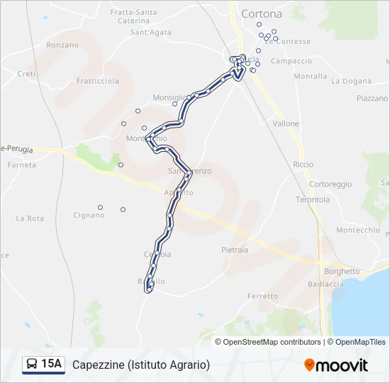 15A Bus Line Map