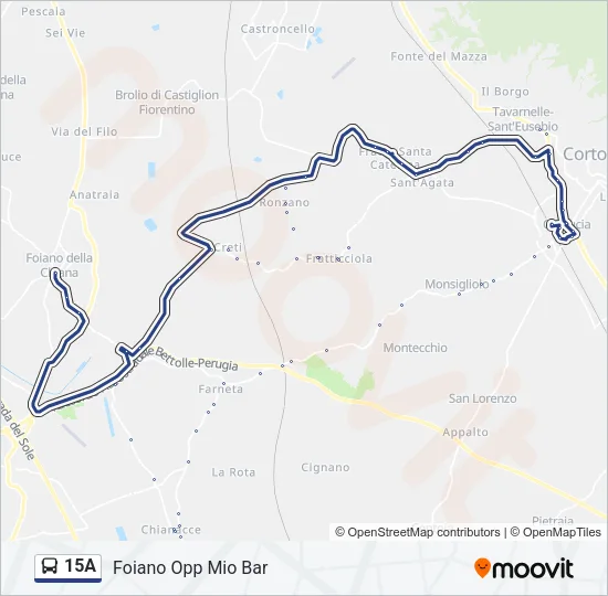 15A Bus Line Map
