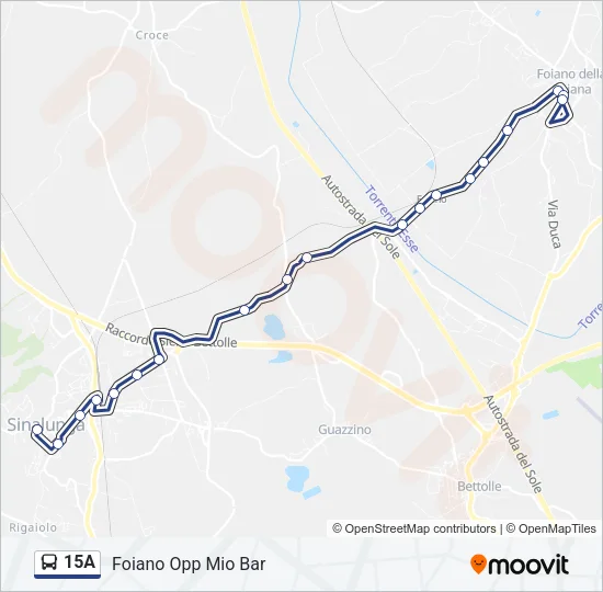 15A Bus Line Map