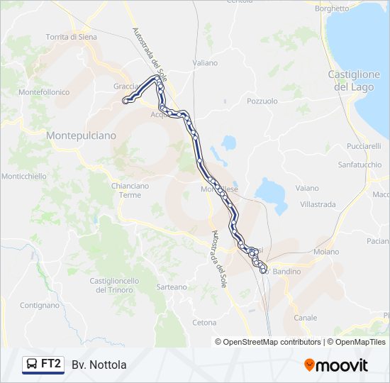 FT2 Bus Line Map
