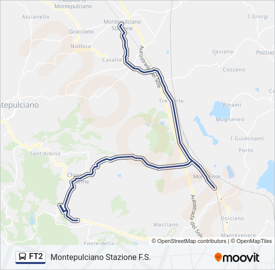 FT2 Bus Line Map