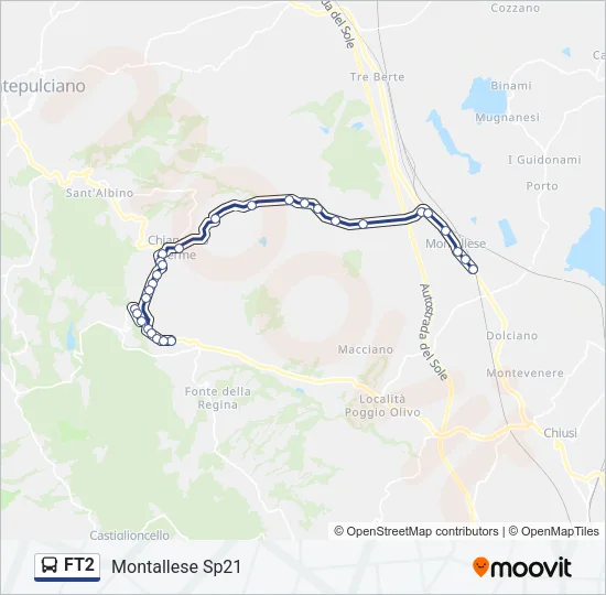 FT2 Bus Line Map