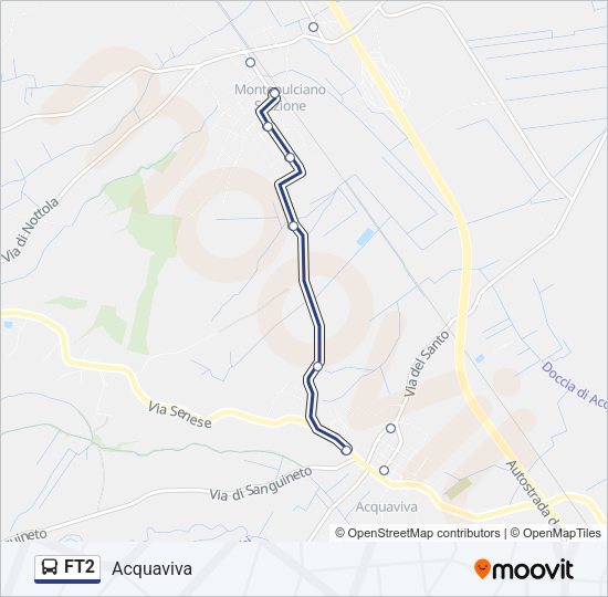 FT2 Bus Line Map