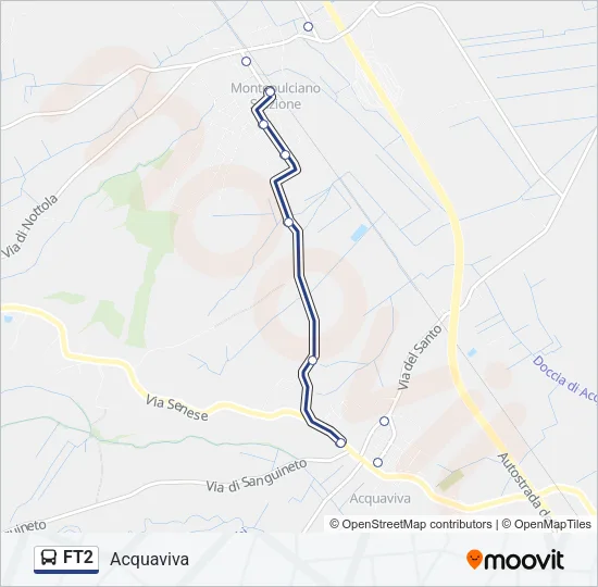 FT2 Bus Line Map