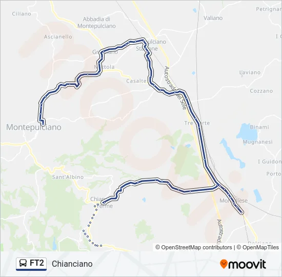 FT2 Bus Line Map