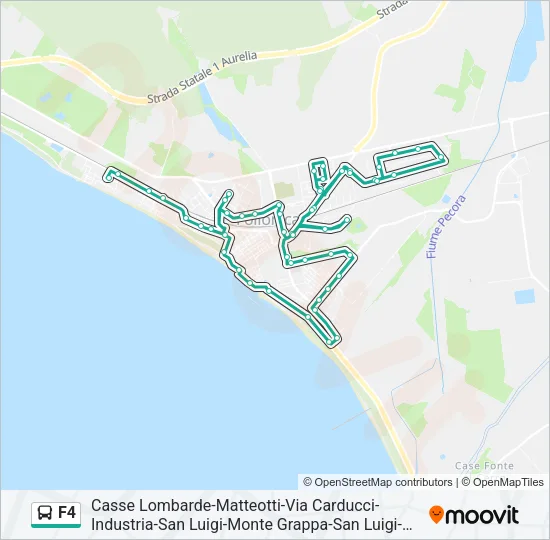 F4 Bus Line Map
