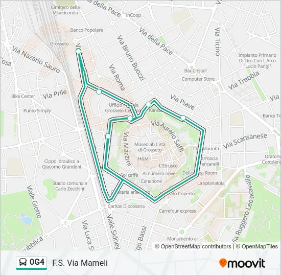 0G4 Bus Line Map