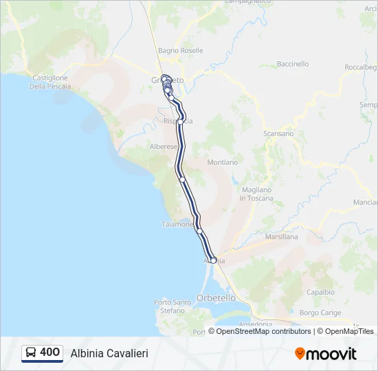40O Bus Line Map