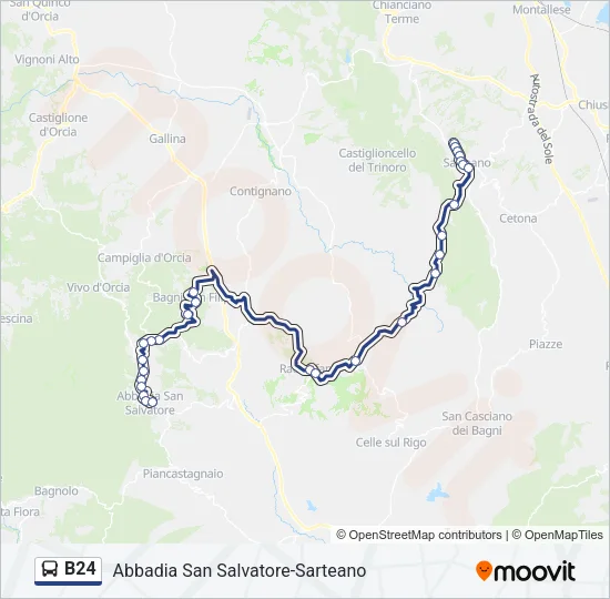 B24 Bus Line Map