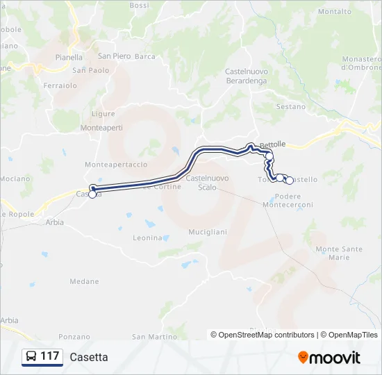 117 Bus Line Map
