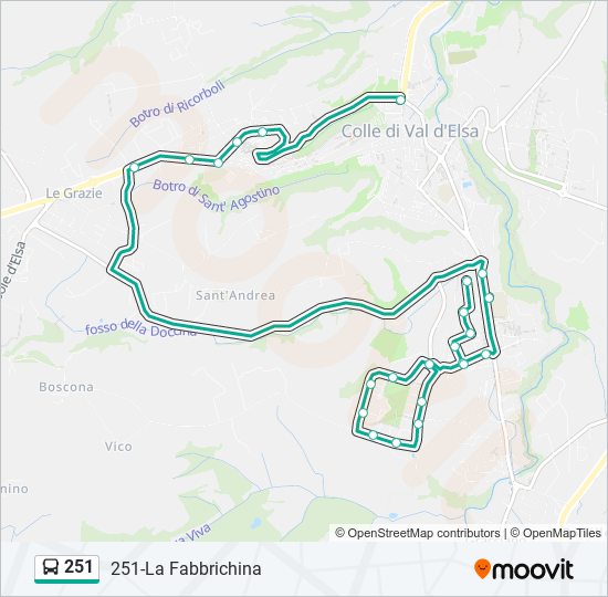 251 Route: Schedules, Stops & Maps - 251-La Fabbrichina (Updated)