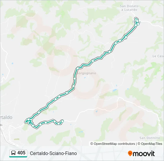 405 Bus Line Map