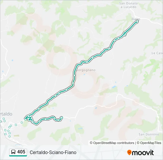 405 Bus Line Map