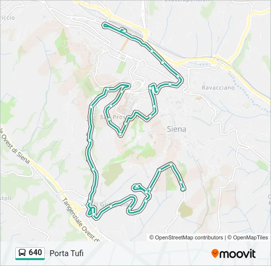640 Bus Line Map