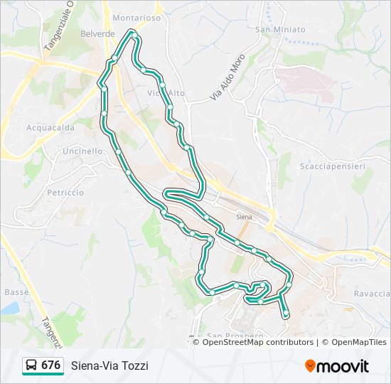 676 bus Line Map