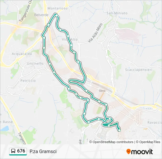 676 Bus Line Map