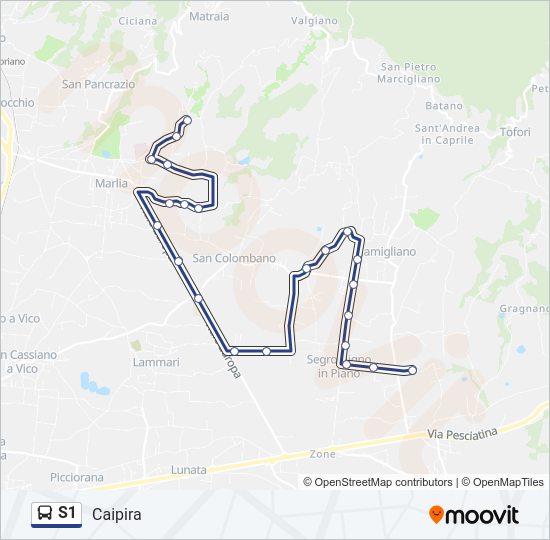 Percorso linea  S1