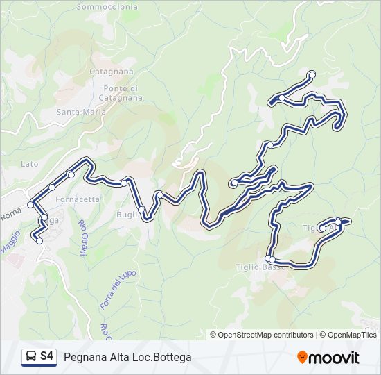 Percorso linea  S4