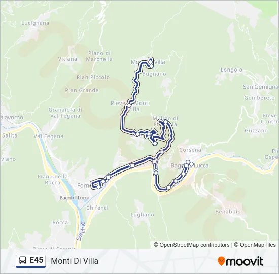 E45  Line Map