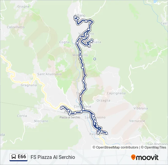 E66  Line Map