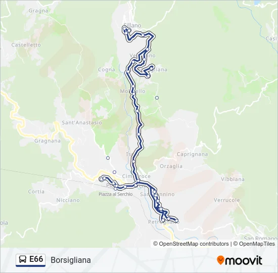E66  Line Map