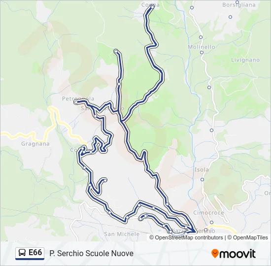 E66  Line Map