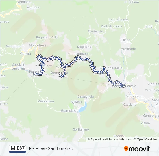 E67  Line Map