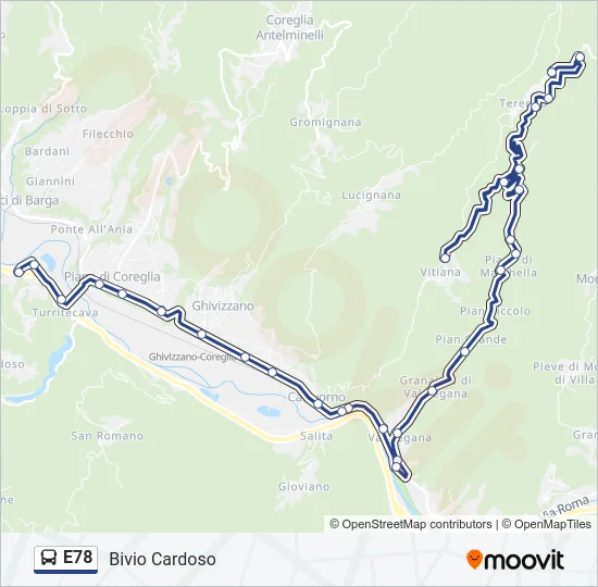 E78  Line Map