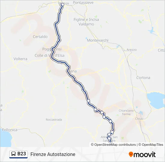 B23 Bus Line Map