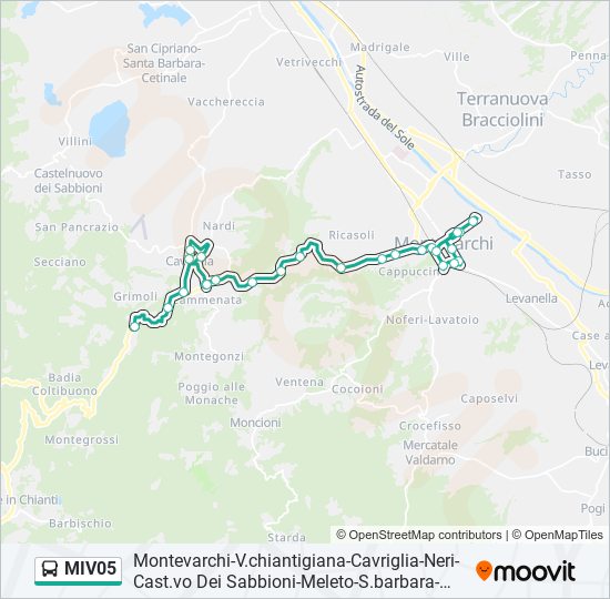 MIV05 bus Line Map
