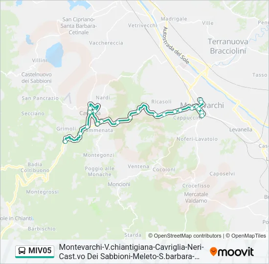MIV05 Bus Line Map