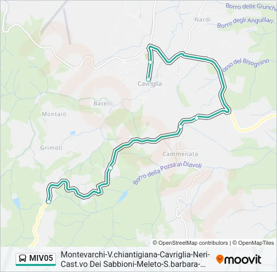 MIV05 Bus Line Map