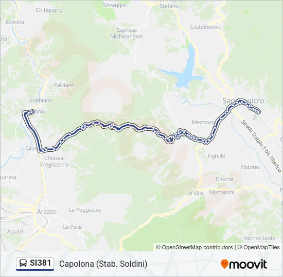SI381 Bus Line Map
