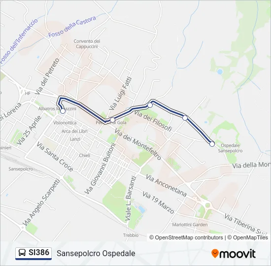 SI386 Bus Line Map