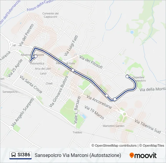 SI386 Bus Line Map