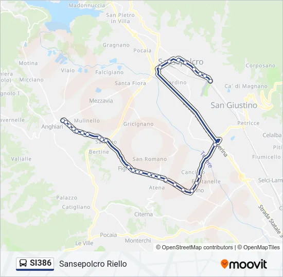SI386 Bus Line Map