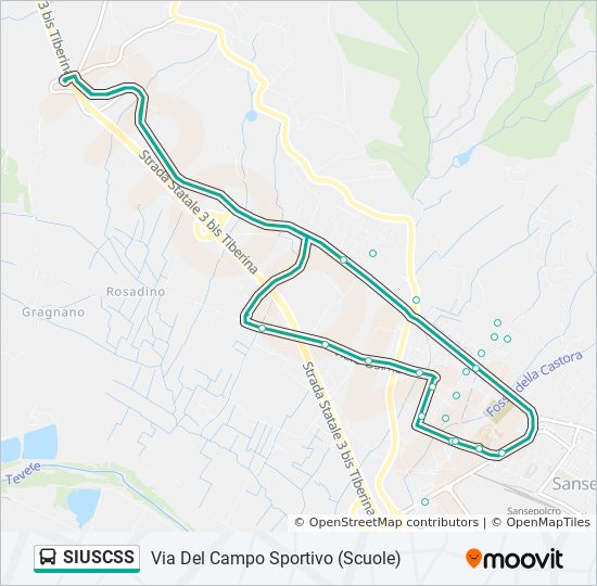 SIUSCSS bus Line Map