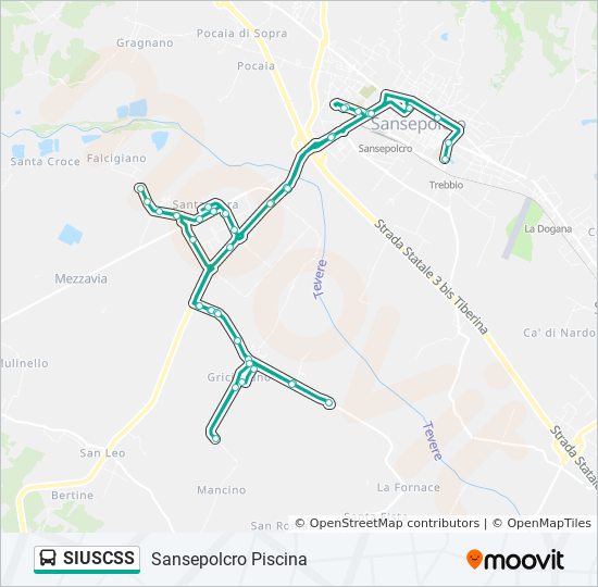 SIUSCSS bus Line Map