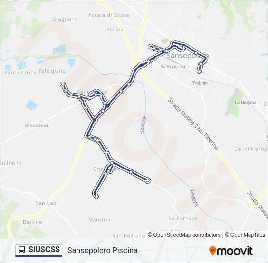 SIUSCSS Bus Line Map