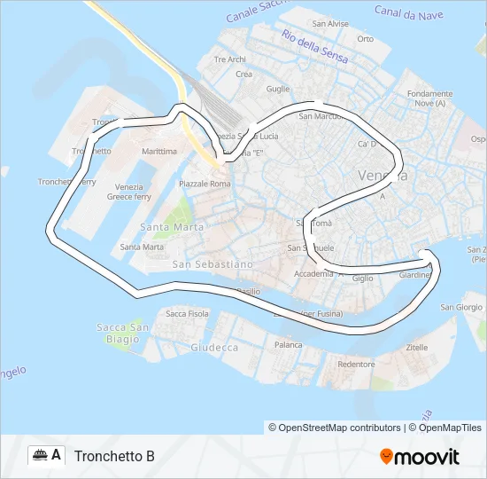 A Ferry Line Map