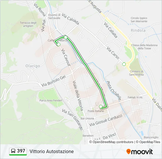 397 Bus Line Map