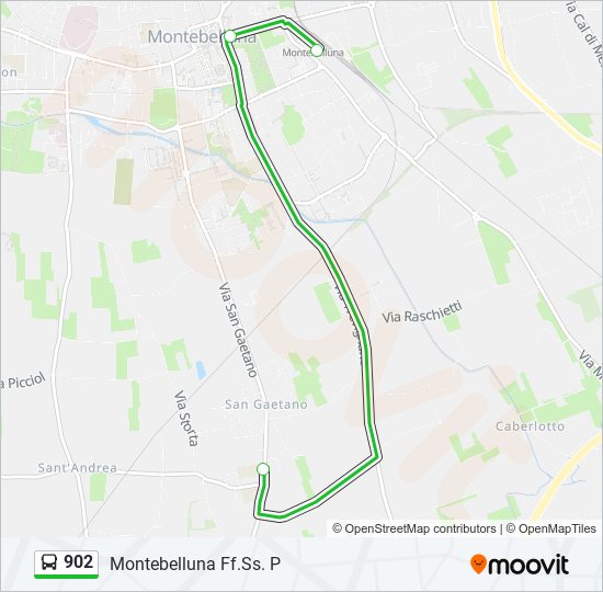 902 bus Line Map