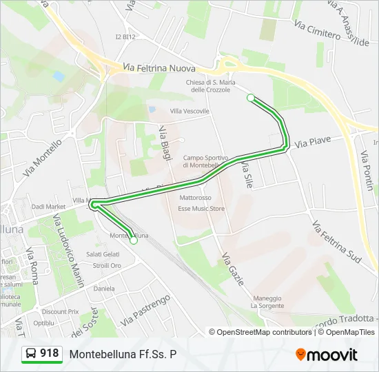 918 Bus Line Map