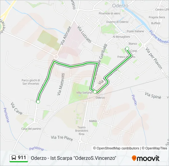 911 Bus Line Map