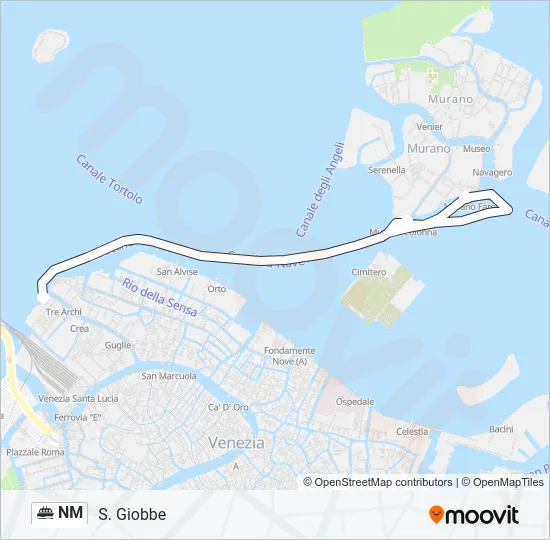 NM Ferry Line Map