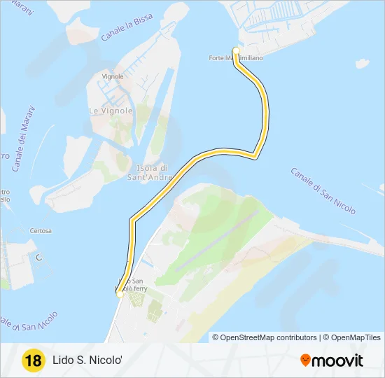 18 Ferry Line Map
