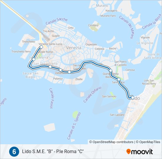 6 ferry Line Map