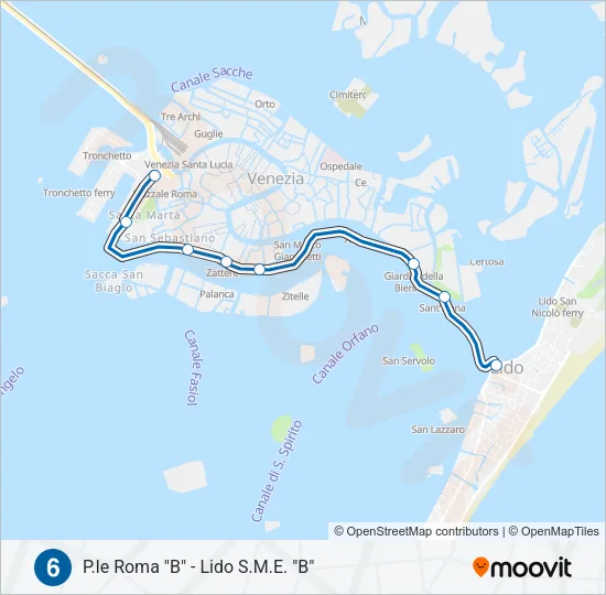 6 Ferry Line Map