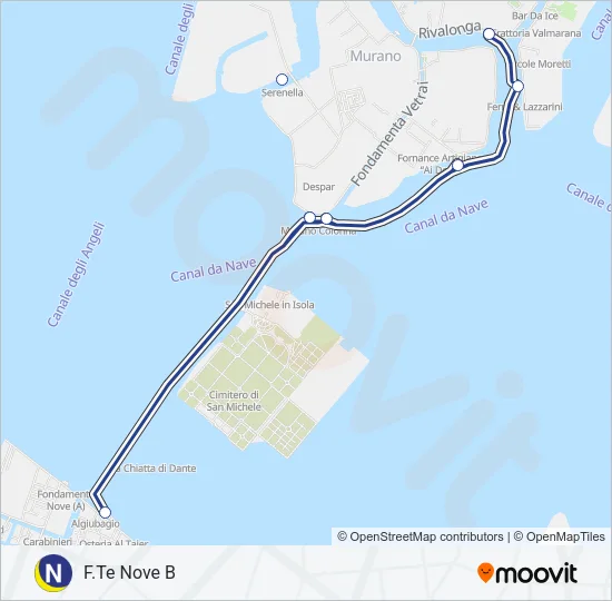 NMU Ferry Line Map