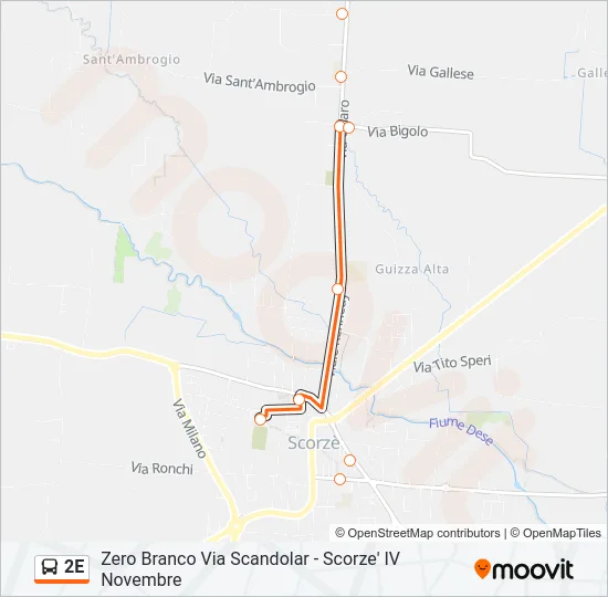 2E Bus Line Map